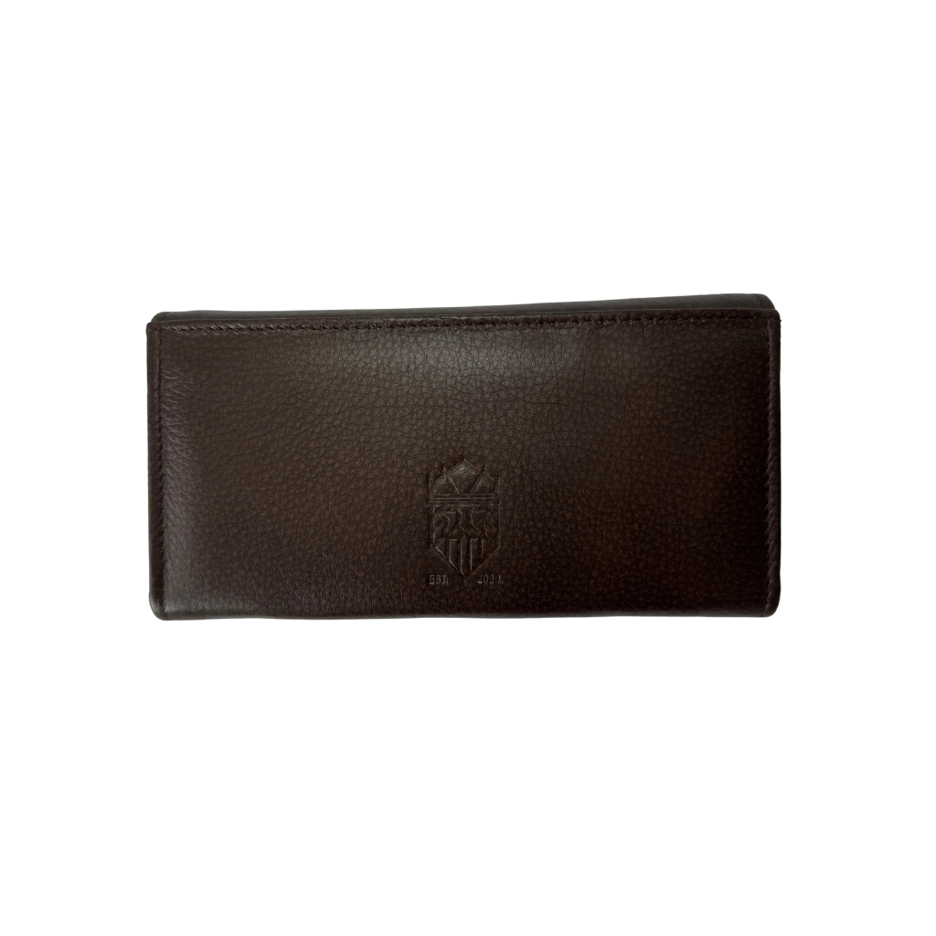 Cartera Mujer Piel Genuina - Rojo / Caoba