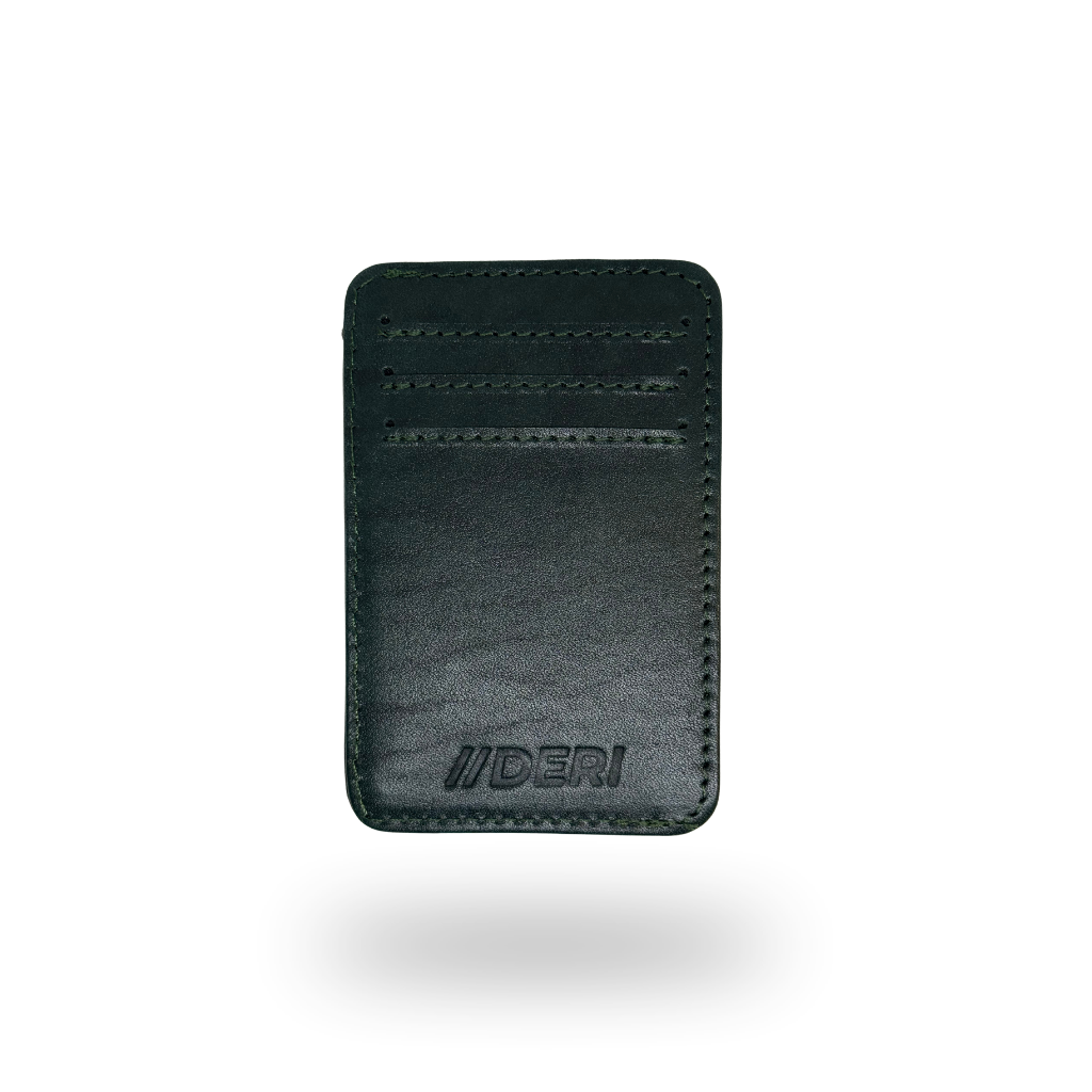 Tarjetero Slim de Piel Genuina - Verde Edición Exclusiva