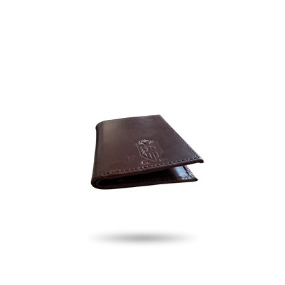 Cartera Bifold de Piel Premium – Negro / Café