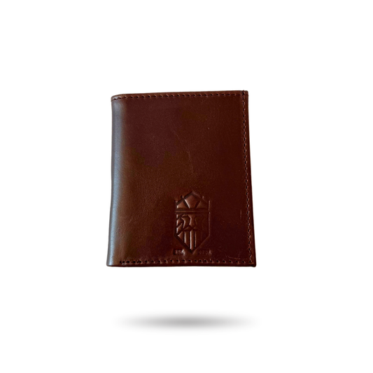 Cartera Bifold de Piel Premium – Negro / Café