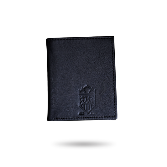 Cartera Bifold de Piel Premium – Negro / Café