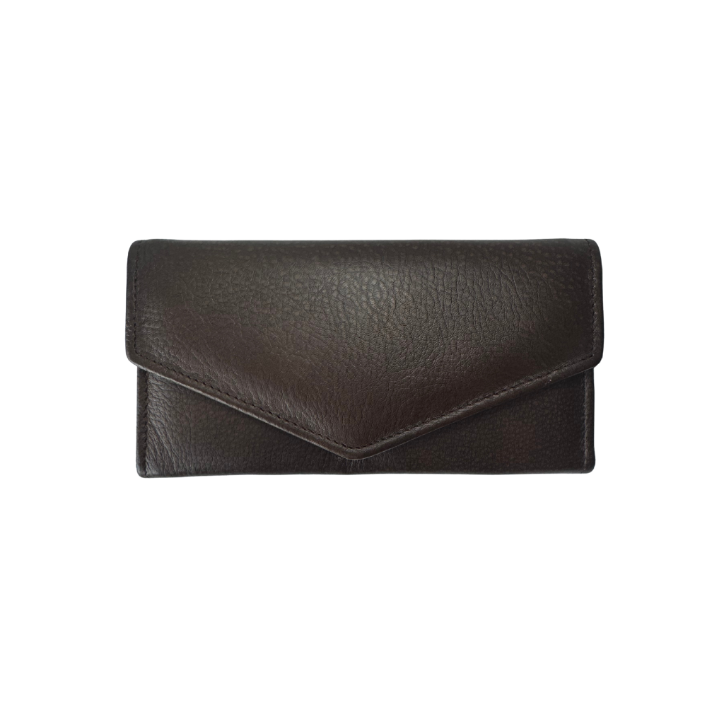 Cartera Mujer Piel Genuina - Rojo / Caoba