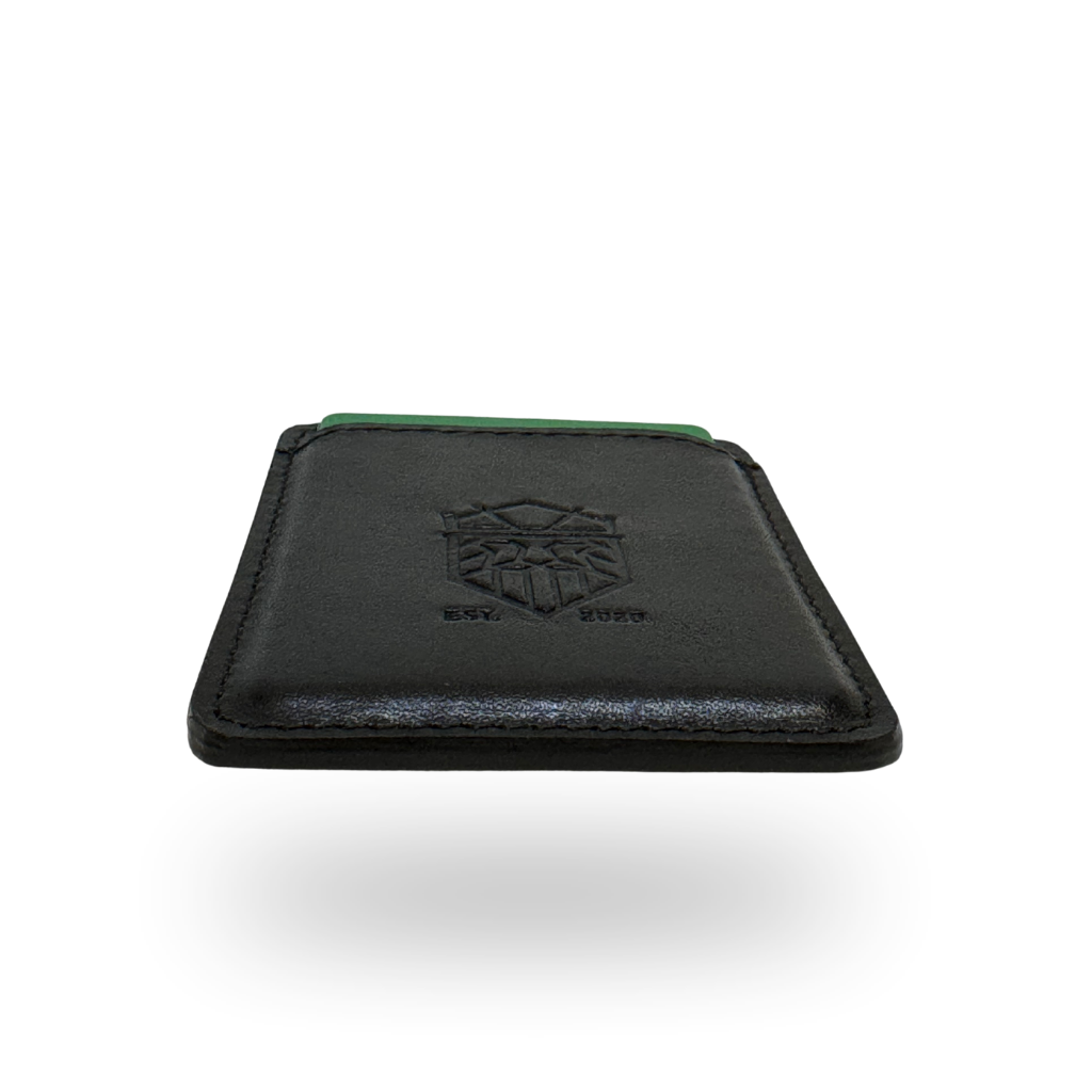 Magsafe Porta Tarjetas Magnético de Piel Genuina - Negro / Café