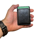 Magsafe Genuine Leather Magnetic Card Holder - Black / Brown