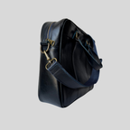 Genuine Leather Briefcase – Exclusive Edition Emerald Green &amp; Navy Blue