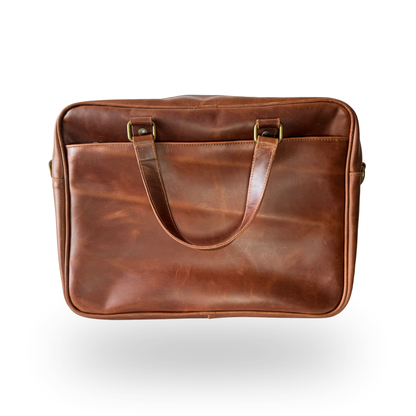 Maletín de Piel Premium – Negro / Café / Miel