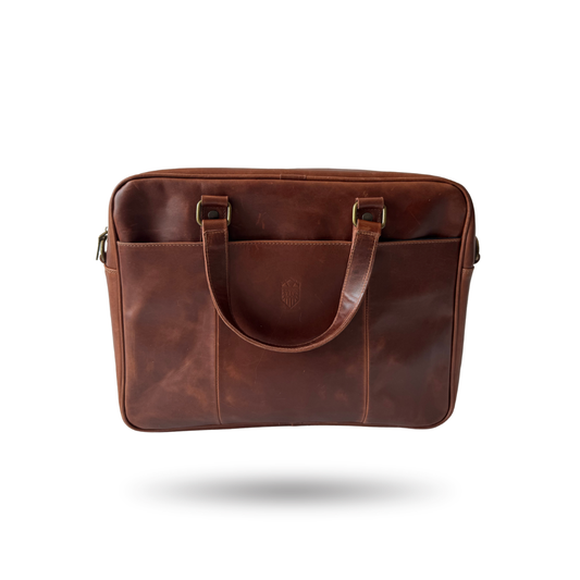 Maletín de Piel Premium – Negro / Café / Miel