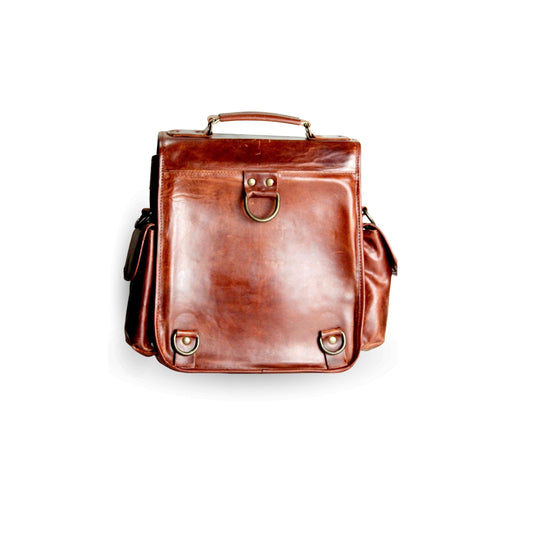 Mochila Vintage de Piel Genuina