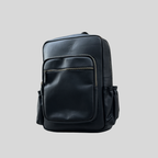 Genuine Leather Backpack – Black / Brown