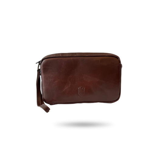 Neceser Slim de Piel Genuina – Negro / Café / Miel