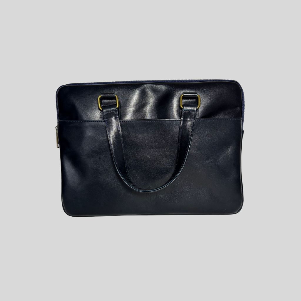 Genuine Leather Laptop Case – Green/Blue Exclusive Edition