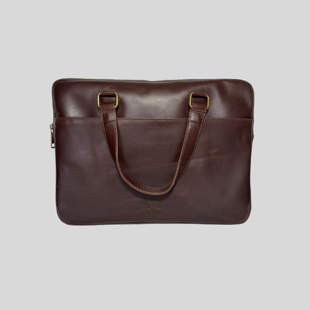 Genuine Leather Laptop Case – Green/Blue Exclusive Edition