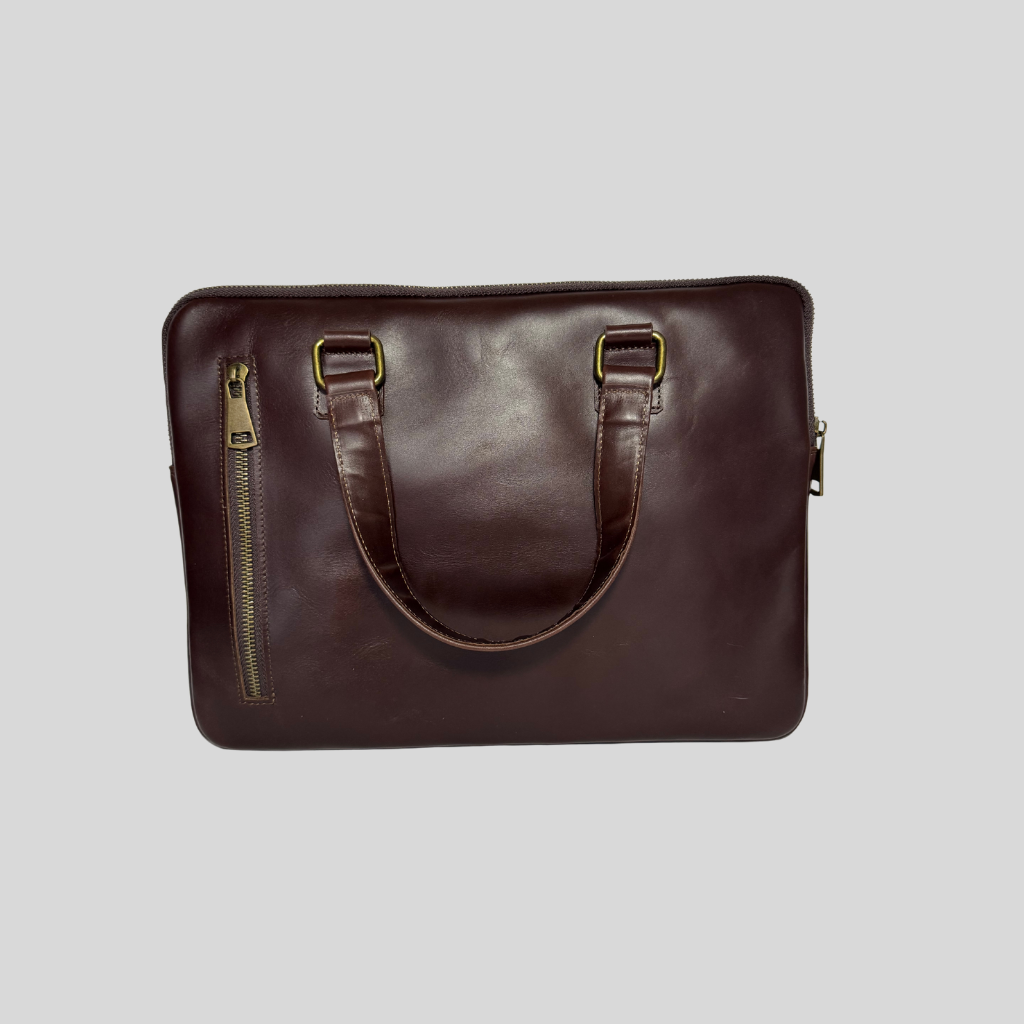 Genuine Leather Laptop Case – Green/Blue Exclusive Edition