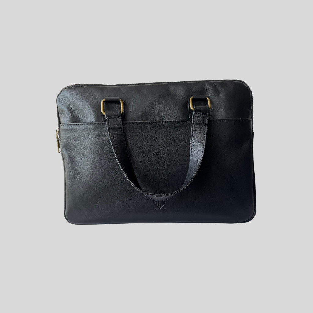 Genuine Leather Laptop Case – Green/Blue Exclusive Edition