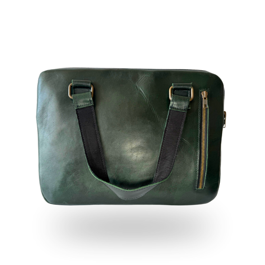 Porta Laptop de Piel – Verde Edición Exclusiva