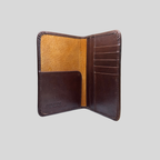 Genuine Leather Passport Holder – Black / Brown