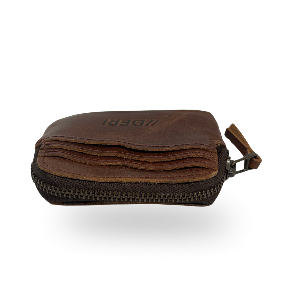 Genuine Leather Wallet Card Holder – Black / Brown