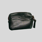 Genuine Leather Wallet Card Holder – Black / Brown