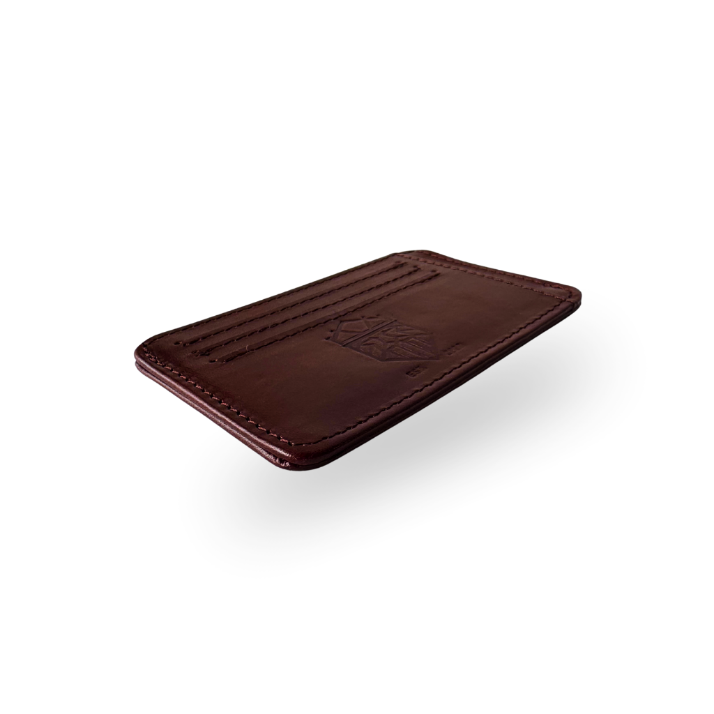 Tarjetero Slim de Piel Genuina – Miel